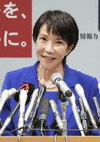 Takaichi announces bid for LDP leadership