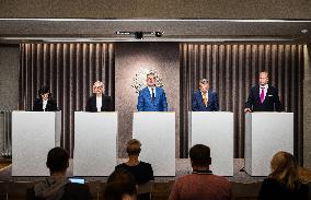 Government press conference on the state budget