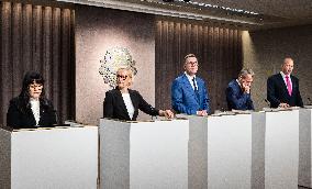 Government press conference on the state budget