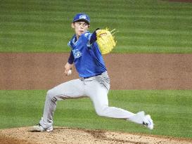 Baseball: Roki Sasaki pitches in relief