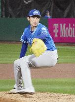 Baseball: Roki Sasaki pitches in relief