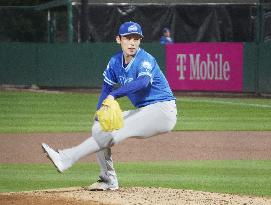 Baseball: Roki Sasaki pitches in relief