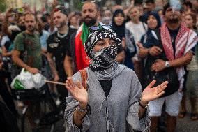 Protest For 1 Year Anniversary Of UN's Demand To End Israeli Illegal Occupation Of Palestine - Barcelona