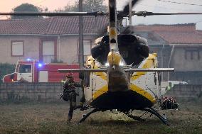 Forest Fire In Panton - Spain