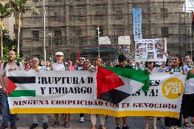 Chanting In Support of Sumud Flotilla - Spain