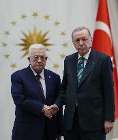 Turkish President Meets Palestinian President - Ankara