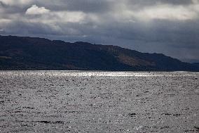 Illustration Scotland Highlands Loch Ness Urquhart Castle