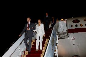 Spanish Royal Couple Visits Mortuary Temple Of Hatshepsut - Egypt