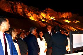 Spanish Royal Couple Visits Mortuary Temple Of Hatshepsut - Egypt