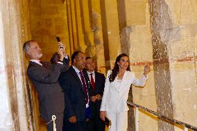 Spanish Royal Couple Visits Mortuary Temple Of Hatshepsut - Egypt