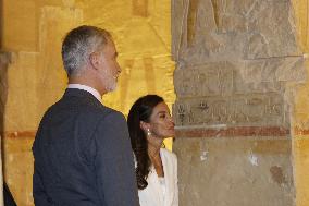 Spanish Royal Couple Visits Mortuary Temple Of Hatshepsut - Egypt