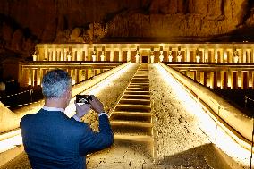Spanish Royal Couple Visits Mortuary Temple Of Hatshepsut - Egypt