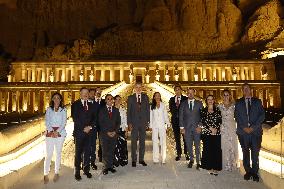 Spanish Royal Couple Visits Mortuary Temple Of Hatshepsut - Egypt