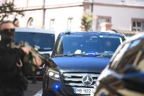 Arrival of Nordhal Lelandais at Courthouse - Colmar
