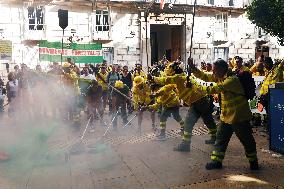 Demonstration by Firefighters and Forest Firefighters - Malaga