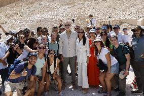 Spanish Royal Couple Visits The Valley of the Kings - Egypt