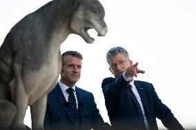Macron Inaugurates the Towers of Notre-Dame Cathedral - Paris