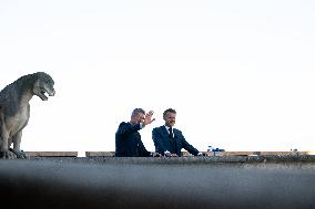 Macron Inaugurates the Towers of Notre-Dame Cathedral - Paris