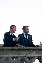 Macron Inaugurates the Towers of Notre-Dame Cathedral - Paris