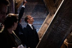 Macron Inaugurates the Towers of Notre-Dame Cathedral - Paris