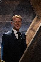 Macron Inaugurates the Towers of Notre-Dame Cathedral - Paris
