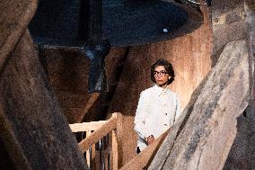 Macron Inaugurates the Towers of Notre-Dame Cathedral - Paris