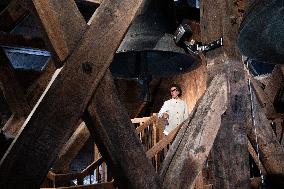 Macron Inaugurates the Towers of Notre-Dame Cathedral - Paris