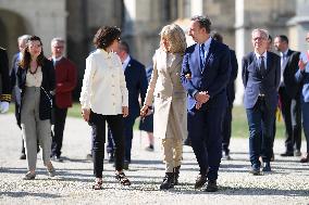 President Macron Visits Pontlevoy Abbey - Pontlevoy