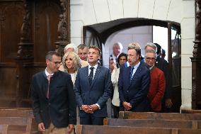 President Macron Visits Pontlevoy Abbey - Pontlevoy
