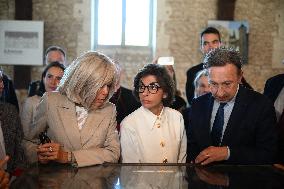 President Macron Visits Pontlevoy Abbey - Pontlevoy