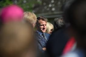 President Macron Visits Pontlevoy Abbey - Pontlevoy