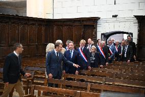 President Macron Visits Pontlevoy Abbey - Pontlevoy