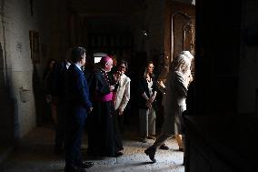 President Macron Visits Pontlevoy Abbey - Pontlevoy