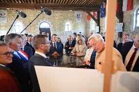 President Macron Visits Pontlevoy Abbey - Pontlevoy