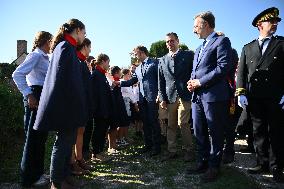 President Macron Visits Pontlevoy Abbey - Pontlevoy