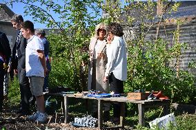 President Macron Visits Pontlevoy Abbey - Pontlevoy