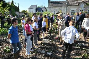 President Macron Visits Pontlevoy Abbey - Pontlevoy