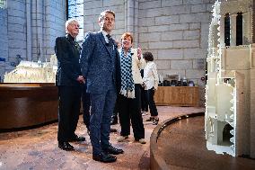 Macron Inauguration of The Towers of Notre-Dame Cathedral - Paris
