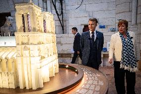 Macron Inauguration of The Towers of Notre-Dame Cathedral - Paris