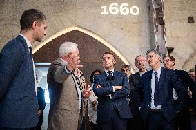 Macron Inauguration of The Towers of Notre-Dame Cathedral - Paris