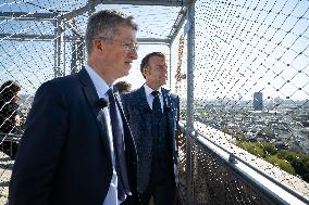 Macron Inauguration of The Towers of Notre-Dame Cathedral - Paris