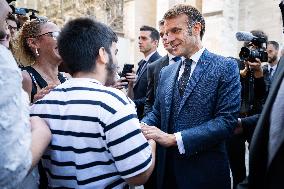 Macron Inauguration of The Towers of Notre-Dame Cathedral - Paris