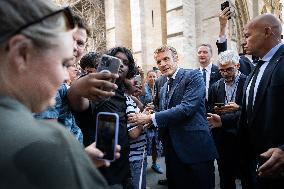 Macron Inauguration of The Towers of Notre-Dame Cathedral - Paris