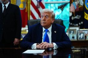 Trump Remarks in the Oval Office