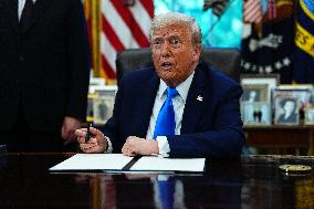 Trump Remarks in the Oval Office