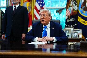 Trump Remarks in the Oval Office