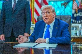 Trump Remarks in the Oval Office