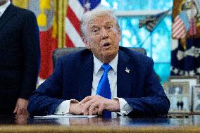 Trump Remarks in the Oval Office