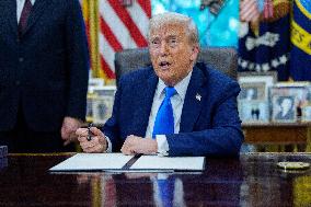 Trump Remarks in the Oval Office