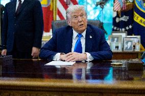 Trump Remarks in the Oval Office